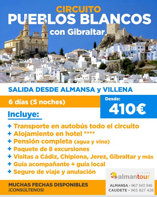 CIRCUITO PUEBLOS BLANCOS CON GIBRALTAR