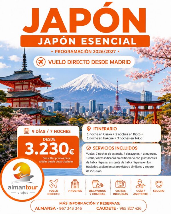 JAPÓN ESENCIAL 9 días / 7 noches